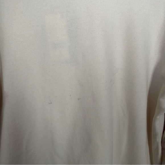 Joe's Collection Women's Sz S Cream Sweater Distressed Hem Lace Up Sleeve NWT - Picture 9 of 9